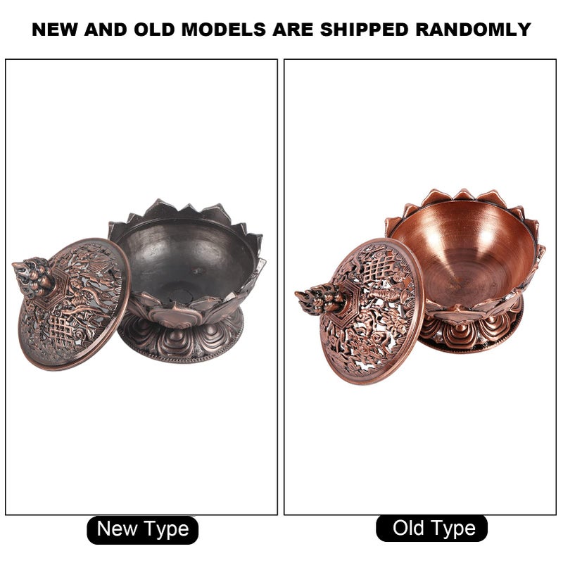 Eboxer Vintage Incense Incense Holder, Elegant Decoration for Home (Red Bronze) - Image 4